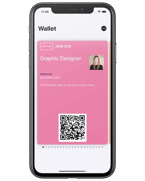 create apple wallet business card.